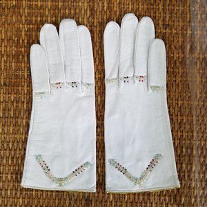Beautiful Vintage Pierre Cardin Beaded Gloves